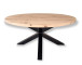 Dubbele X poot eettafel 80