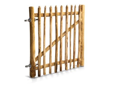 Kastanje rondhout veldpoort