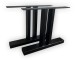 Dubbele T-poten eettafel - set van 2 